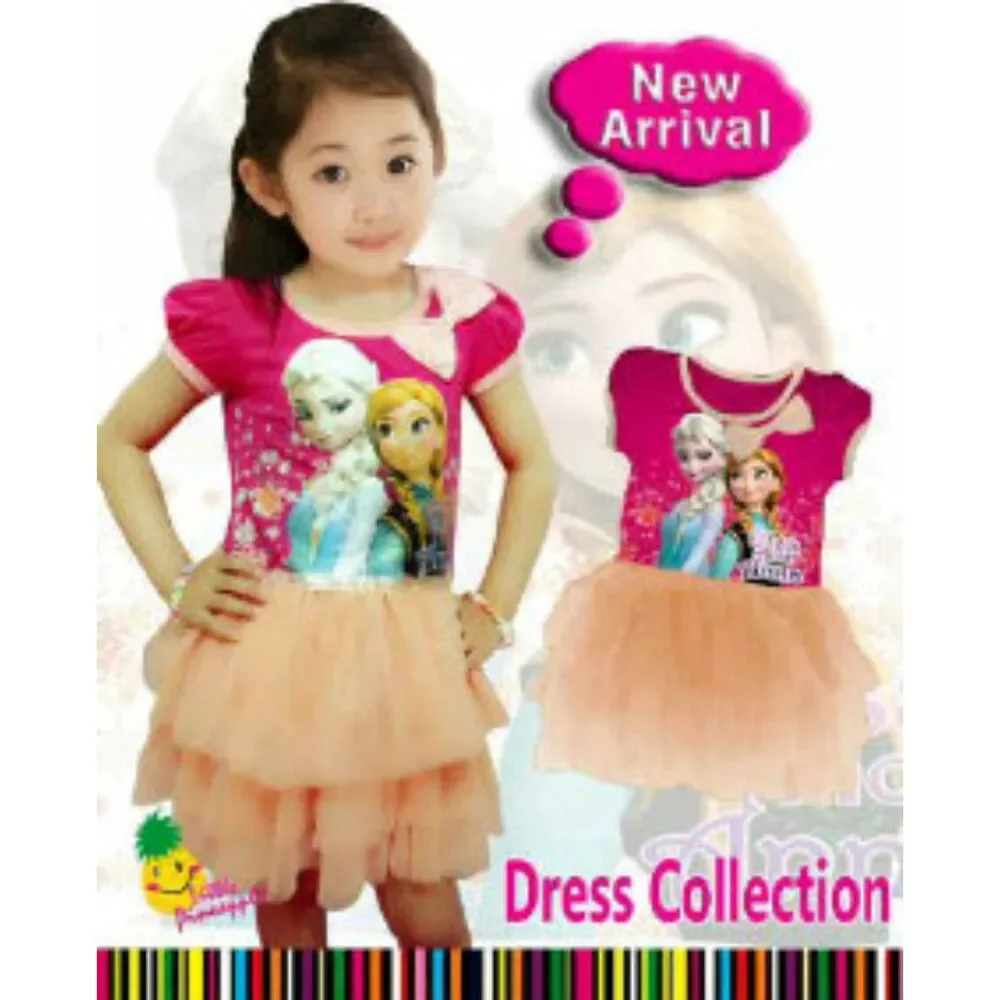 NEW Disney Frozen Sisters Forever Hearts Dress Girls Tulle Anna Elsa sz 4-5